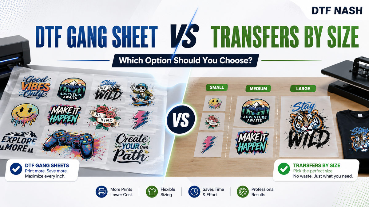 DTF Gang Sheet vs Transfers by Size: Which Option Should You Choose?