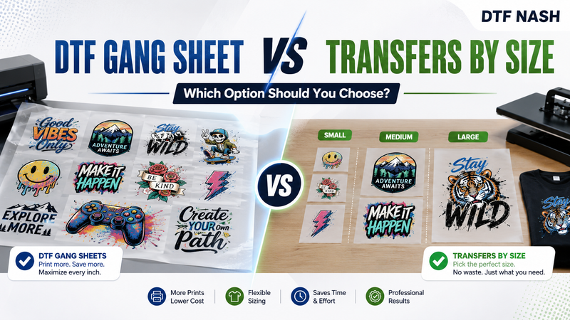 DTF Gang Sheet vs Transfers by Size: Which Option Should You Choose?