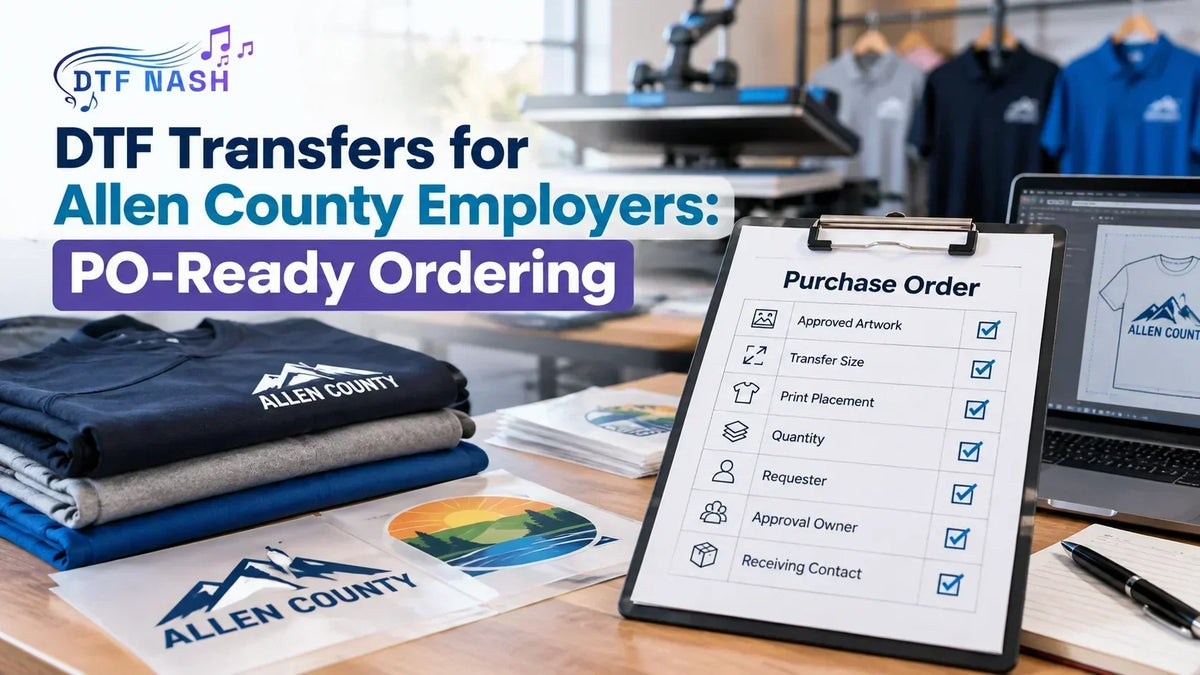 DTF Transfers for Allen County Employers: PO-Ready Ordering