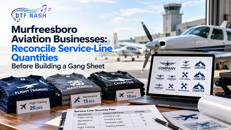 Murfreesboro Aviation Businesses: Reconcile Service-Line Quantities Before Building a Gang Sheet
