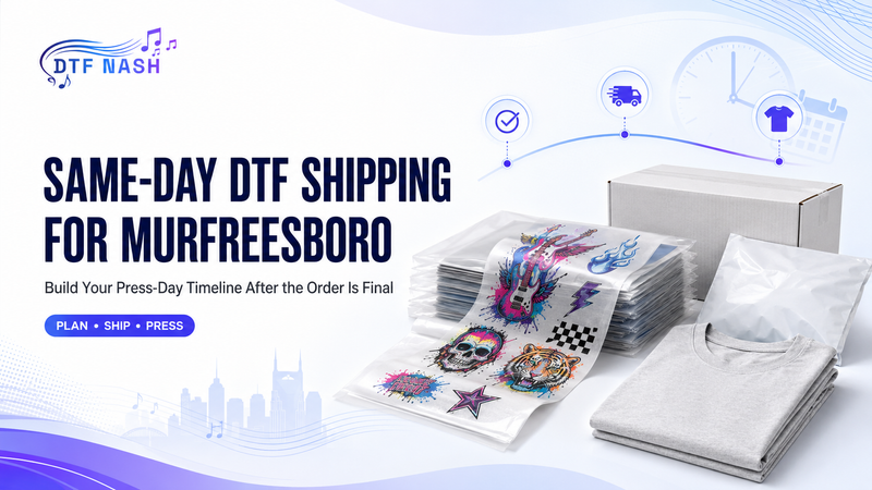 Same-Day DTF Shipping for Murfreesboro: Building a Press-Day Timeline After the Order Is Final