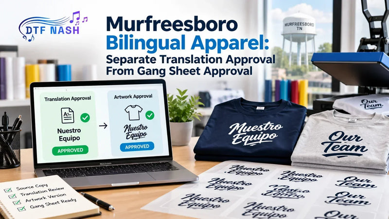 Murfreesboro Bilingual Apparel: Separate Translation Approval From Gang Sheet Approval