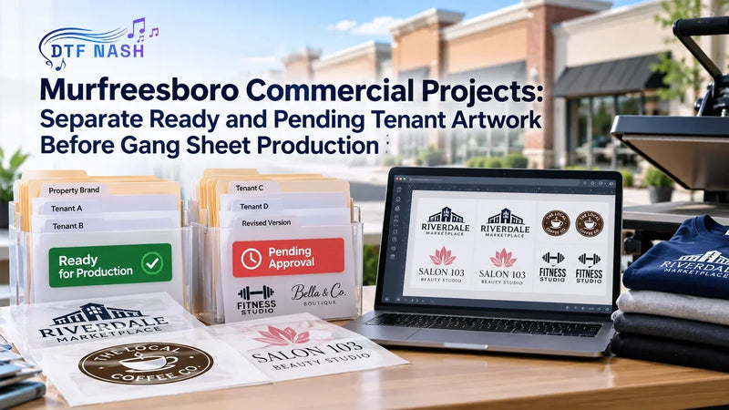 Murfreesboro Commercial Projects: Separate Ready and Pending Tenant Artwork Before Gang Sheet Production