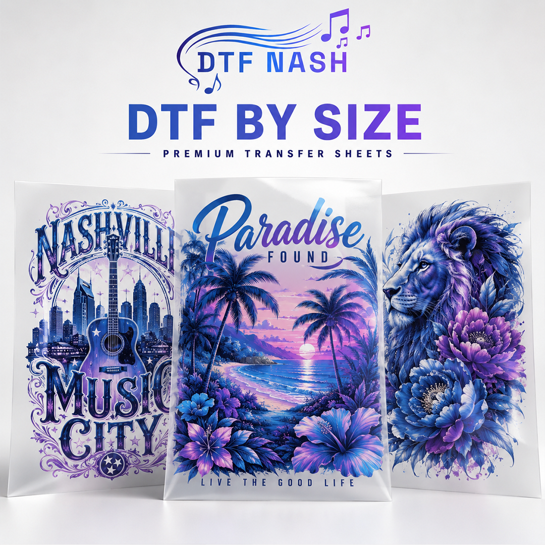 Custom DTF Transfers By Size