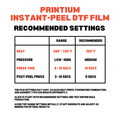 Premium Instant Peel DTF Film - 23.6" x 325'
