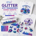 Glitter DTF Transfers Gang Sheets